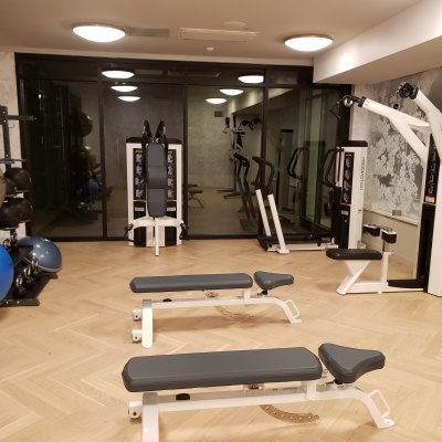 view of gym equipment